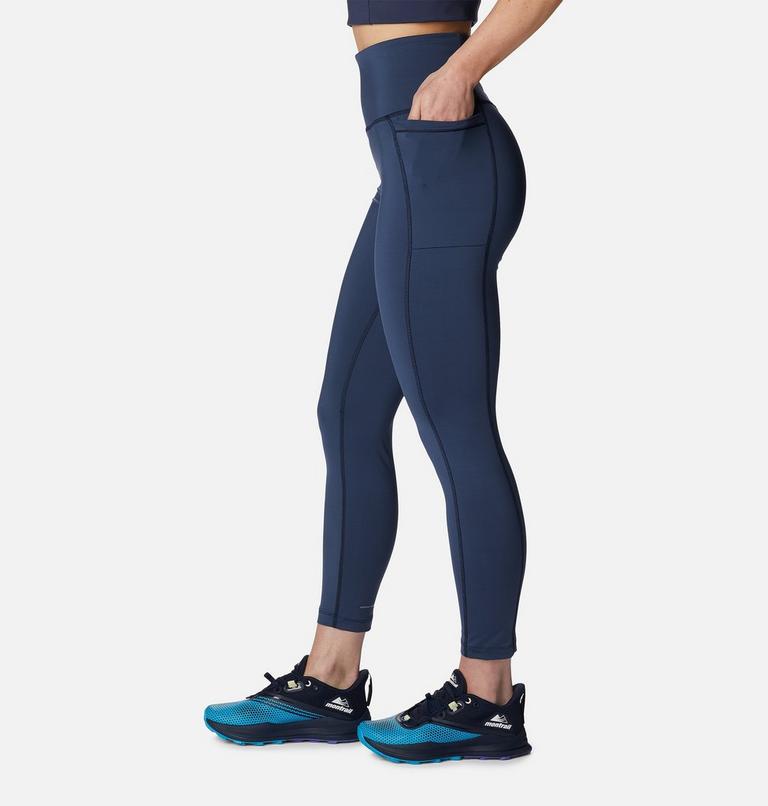 Women's Endless Trail Running 7/8 Leggings, Color: Collegiate Navy, image 3