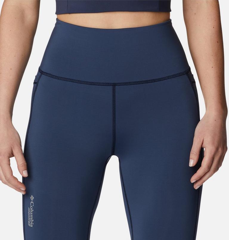 Women's Endless Trail Running 7/8 Leggings, Color: Collegiate Navy, image 4