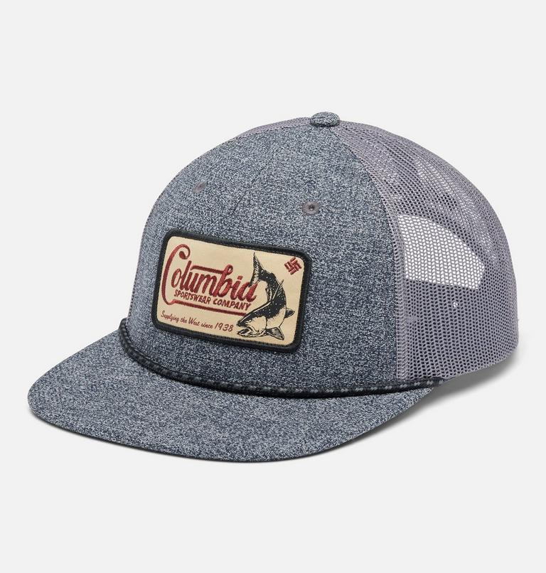 Columbia Flat Brim Snap Back | 028 | O/S, Color: Grill Heather, West Fish, image 1