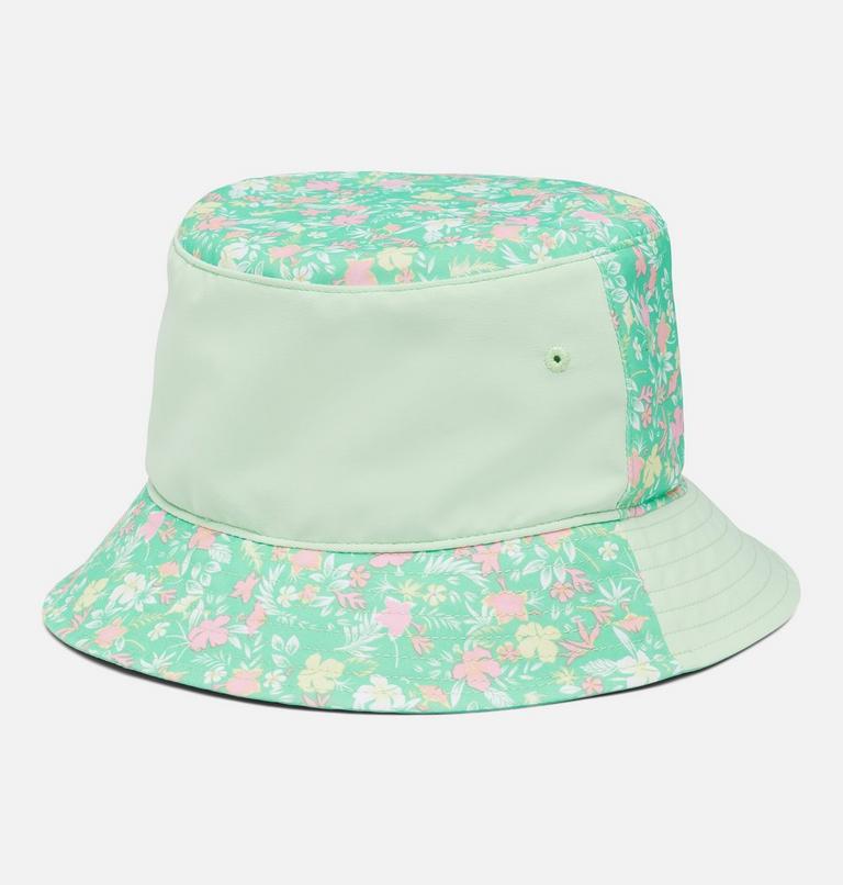 Youth Columbia Bucket Hat, Color: Light Jade Mini-Biscus, Key West, image 2