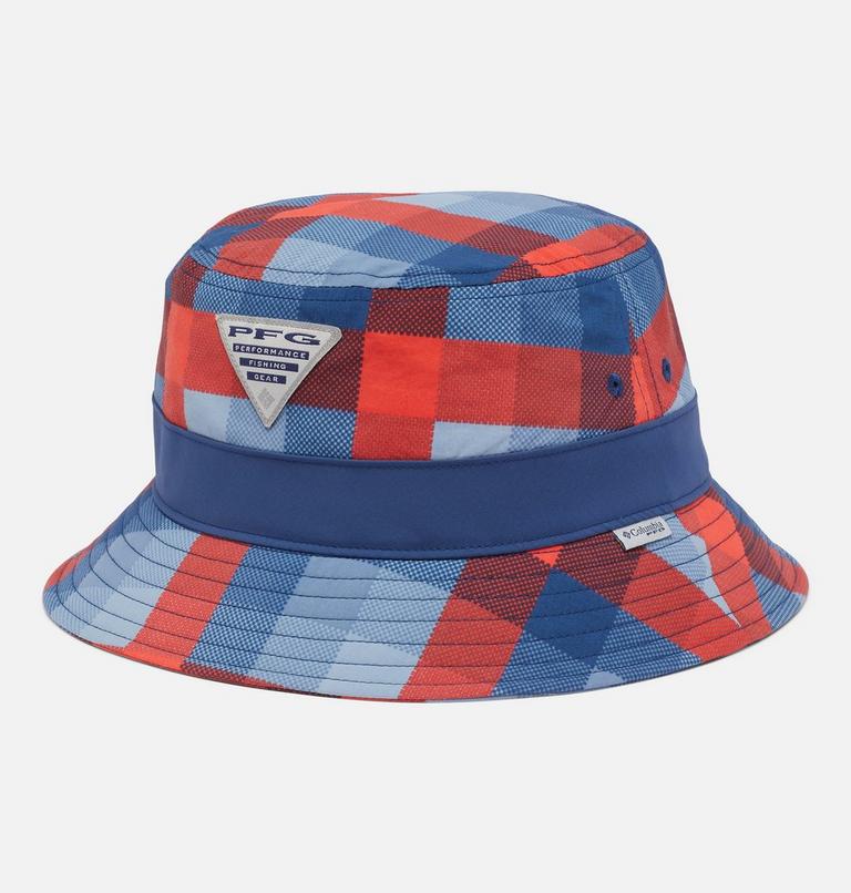 Unisex PFG Slack Tide Bucket Hat, Color: Carbon Mid Gingham, Carbon, image 1