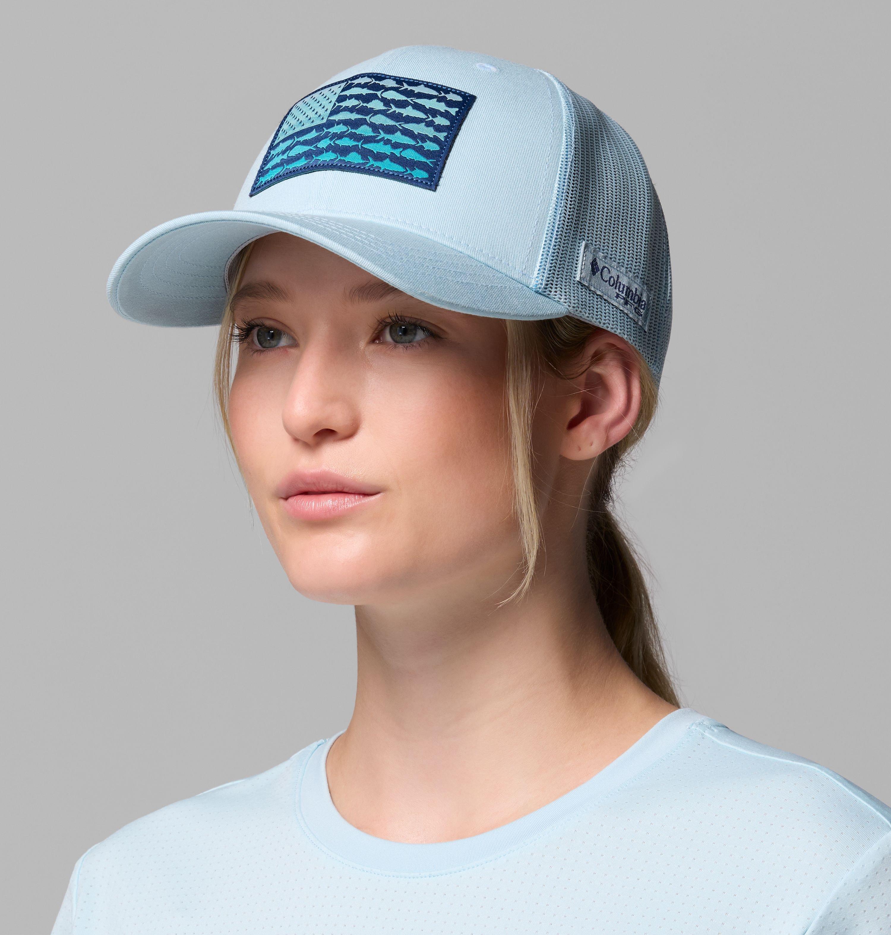 Women’s PFG Fish Flag Snapback Hat 3