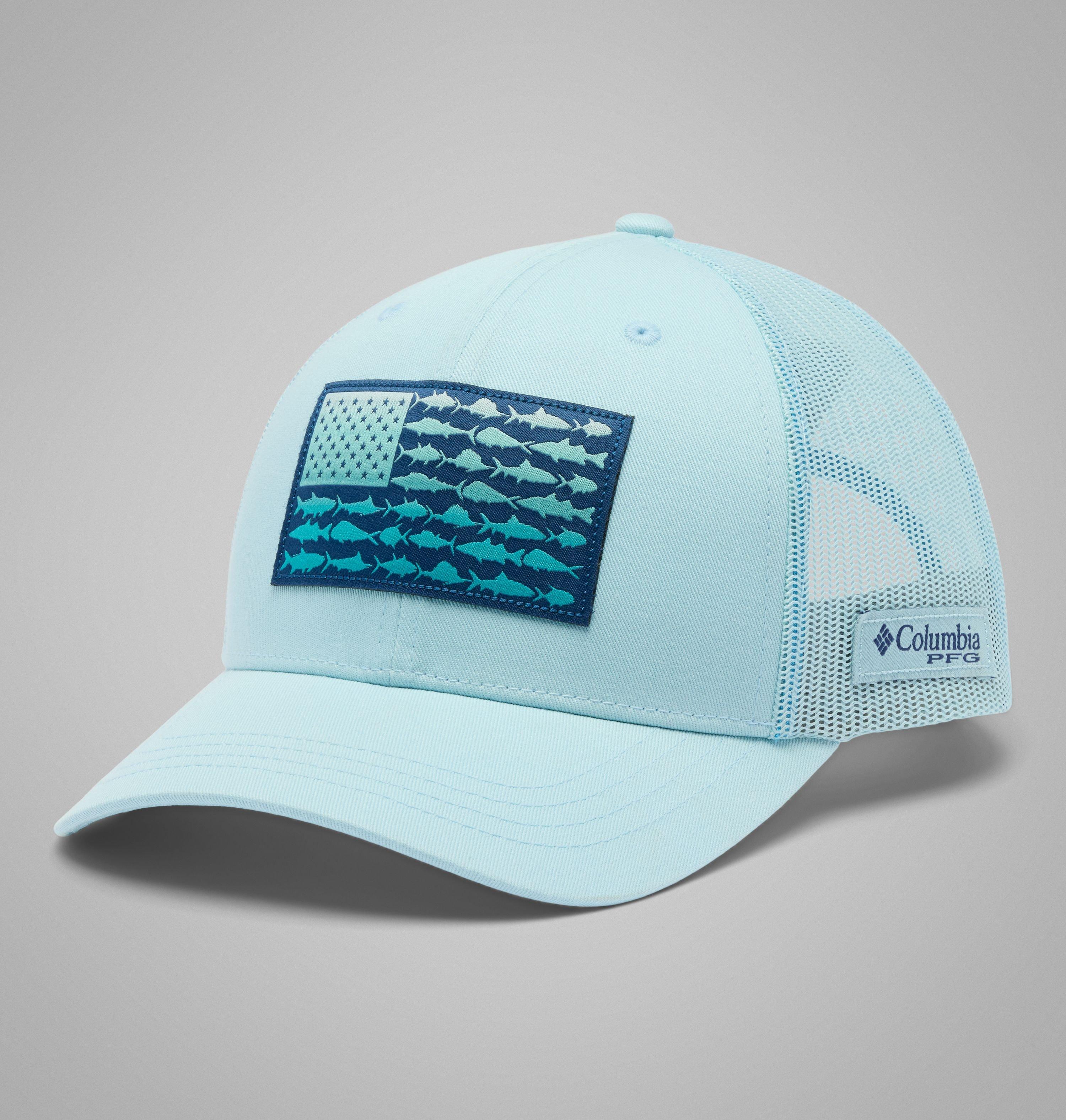 Women’s PFG Fish Flag Snapback Hat 1
