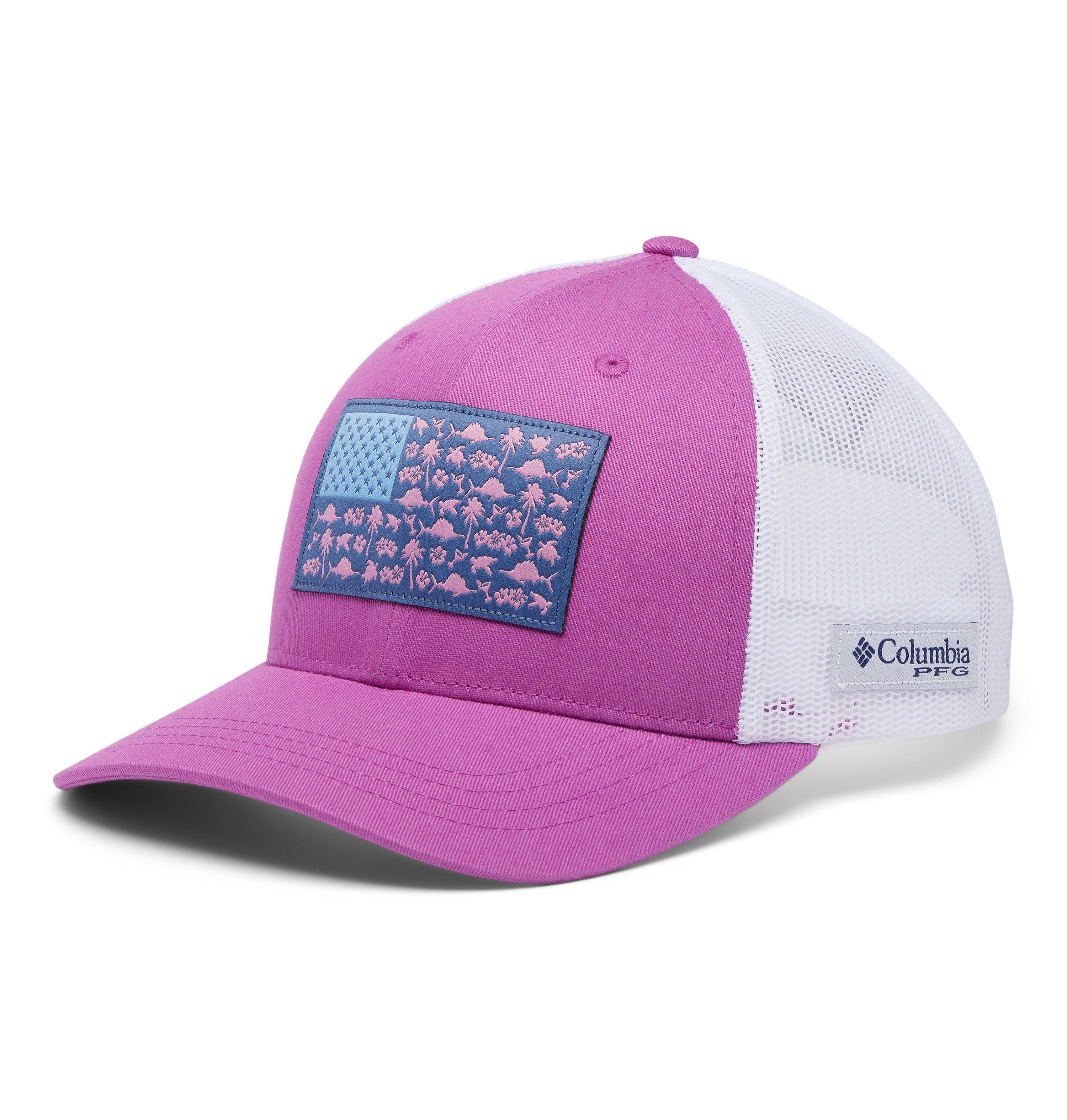 Women’s PFG Fish Flag Snapback Hat 1