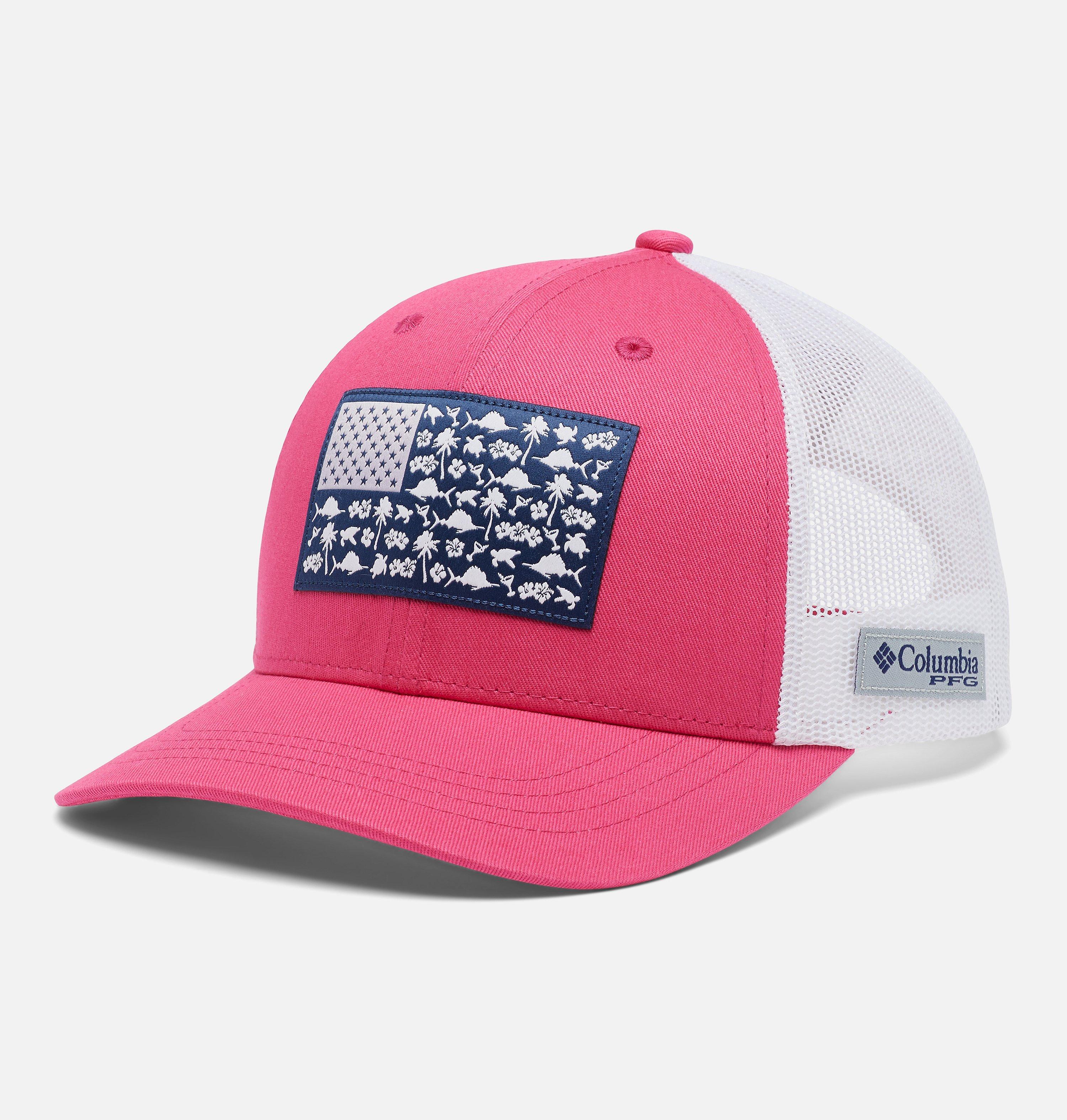 Women’s PFG Fish Flag Snapback Hat 1