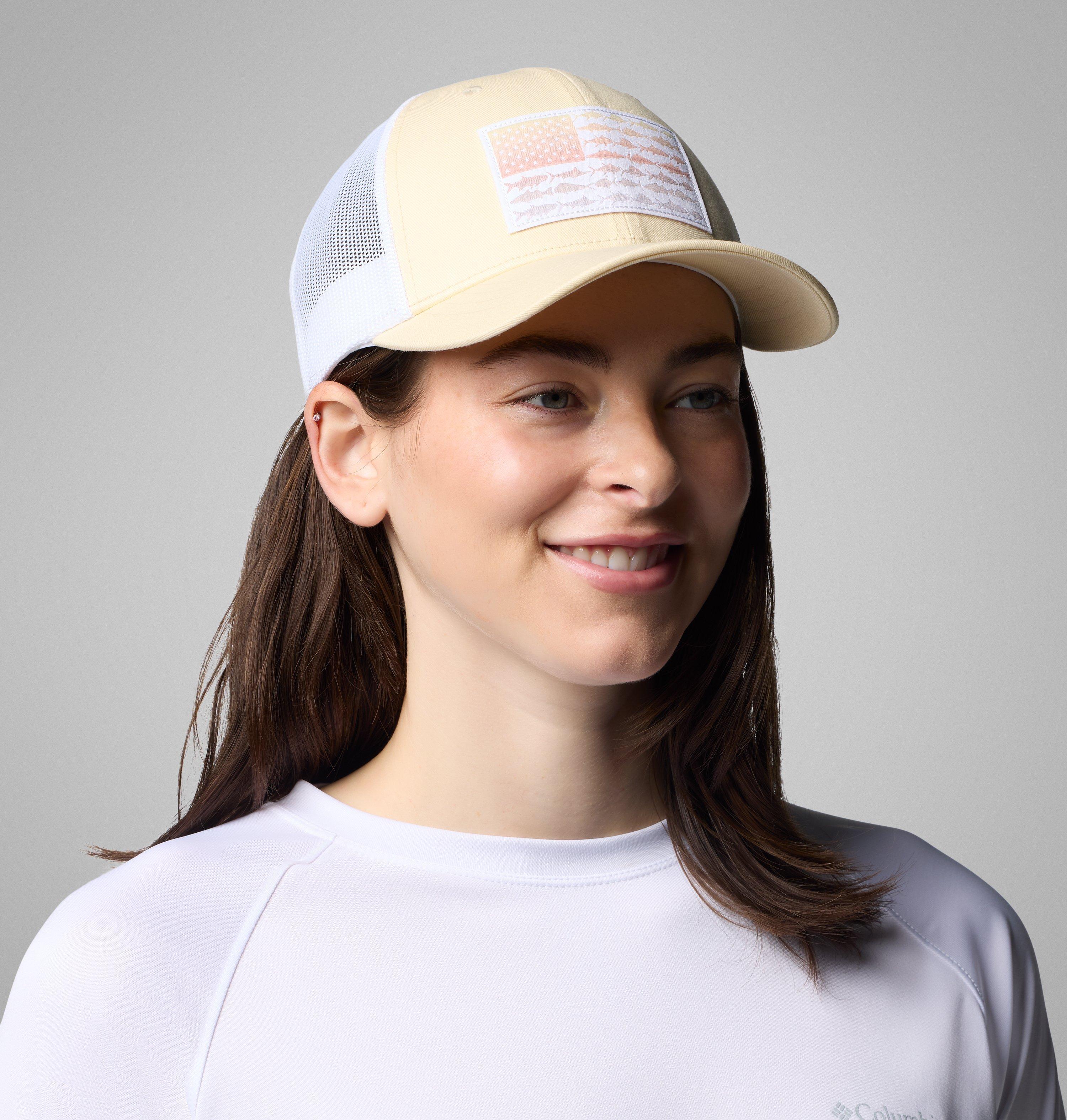 Women’s PFG Fish Flag Snapback Hat 4