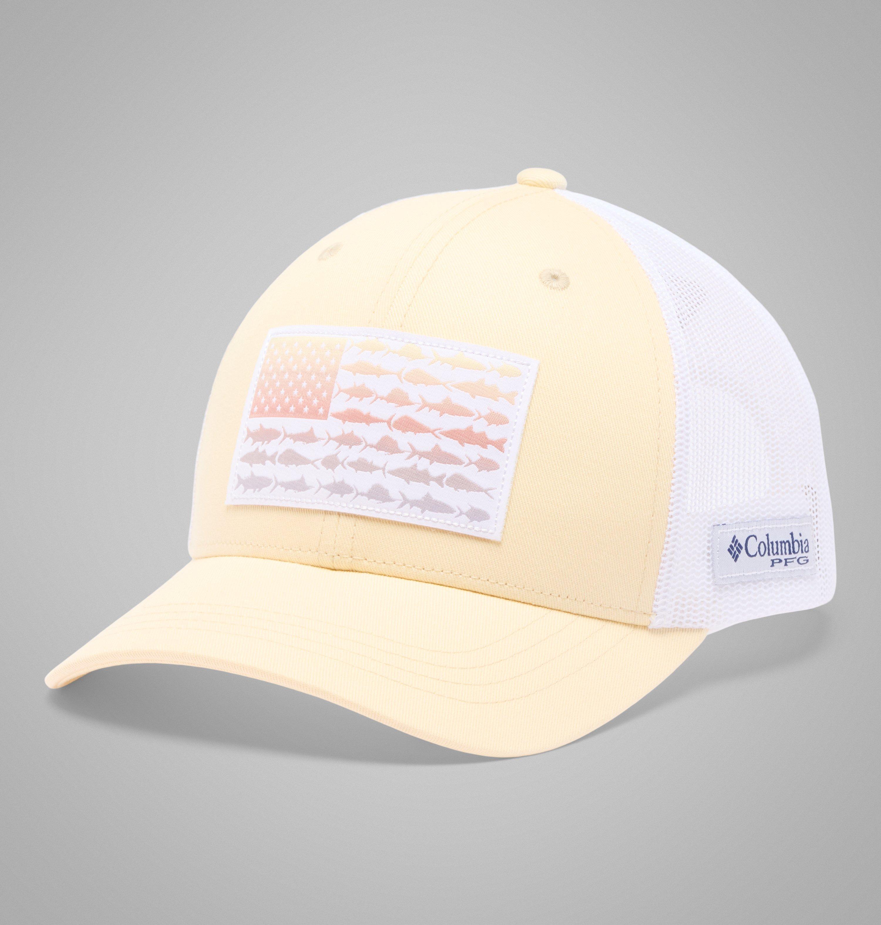 Women’s PFG Fish Flag Snapback Hat 1
