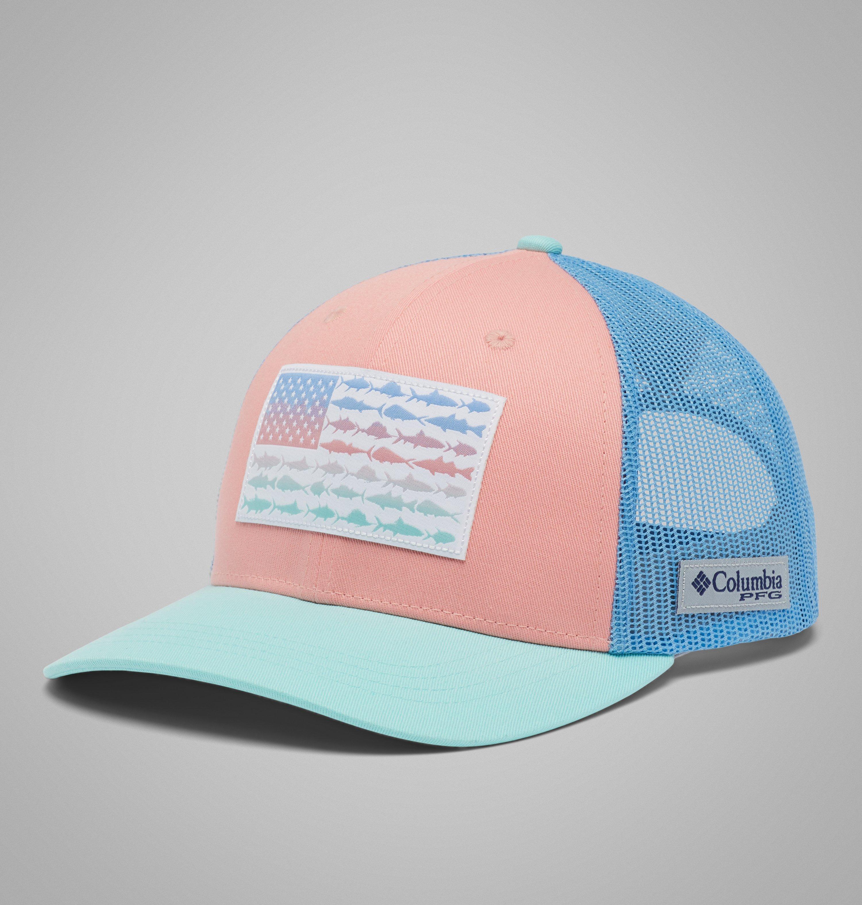 Columbia Women s PFG Fish Flag  Snapback Hat-