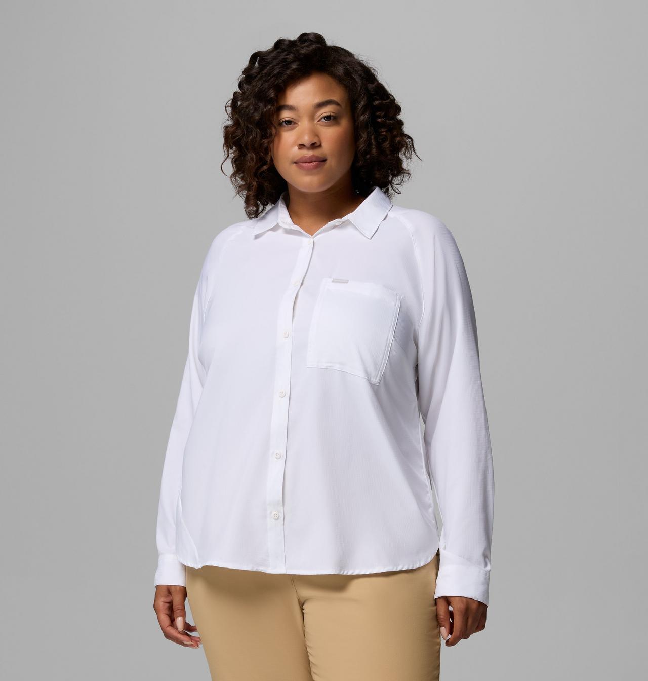 Women’s Anytime Lite™ Long Sleeve Shirt - Plus Size | 100 | 3X 1