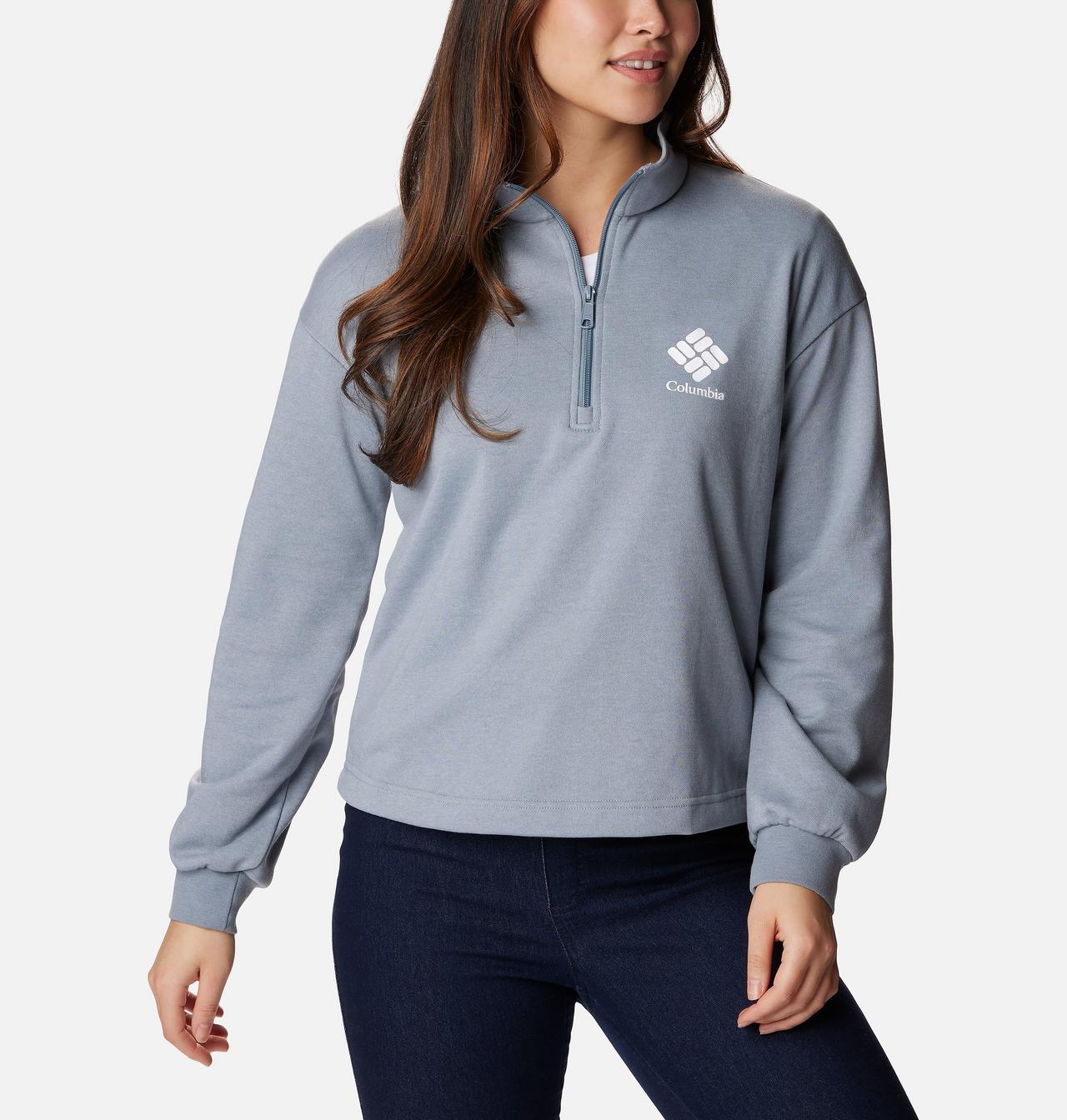 Women's Columbia Logo™ French Terry Half Zip Pullover 5