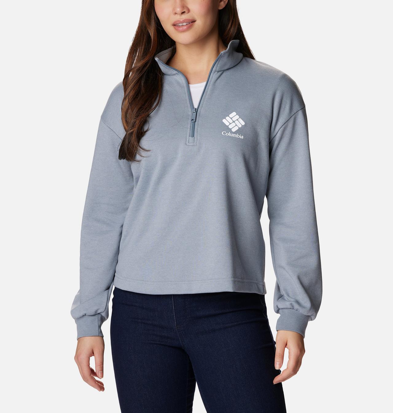 Women's Columbia Logo™ French Terry Half Zip Pullover 1