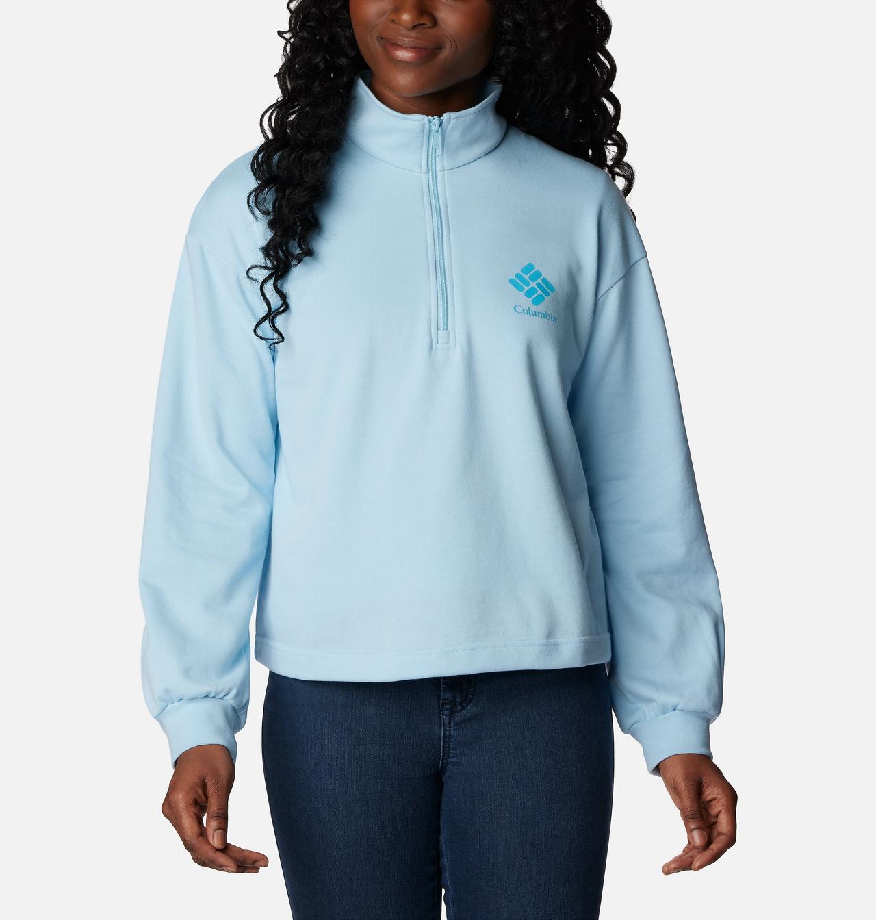 Women's Columbia Logo™ French Terry Half Zip Pullover 5