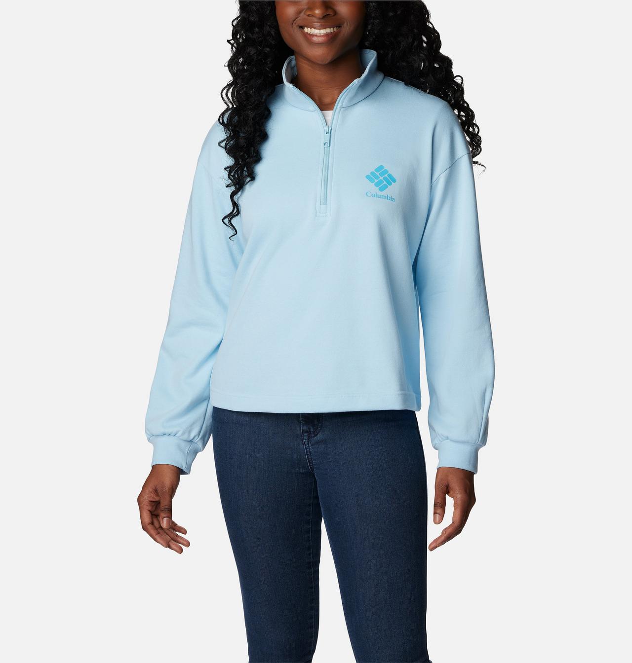 Women's Columbia Logo™ French Terry Half Zip Pullover 1