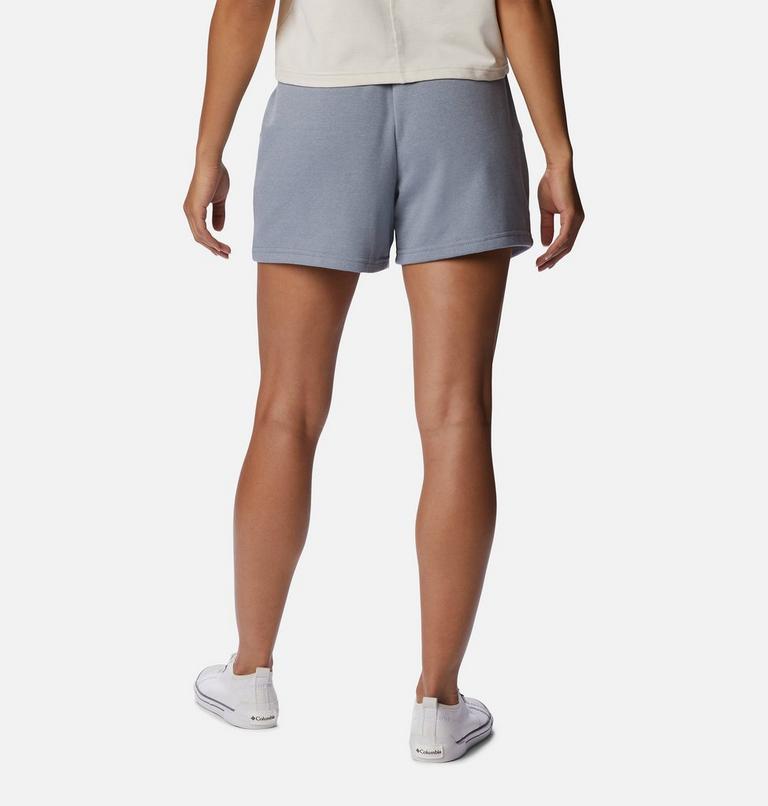 Columbia Logo III French Terry Shorts für Frauen, Color: Light Grey Heather, White Logo, image 2