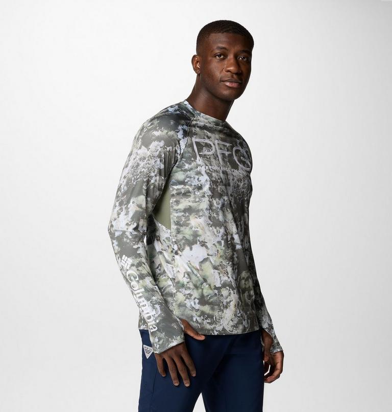 Men's Super Terminal Tackle Vent Long Sleeve T-Shirt, Color: Cypress Seamoss, image 3