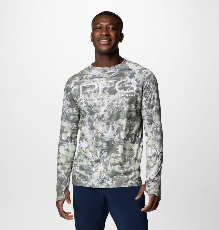 Men's Super Terminal Tackle Vent Long Sleeve T-Shirt, Color: Cypress Seamoss, image 1