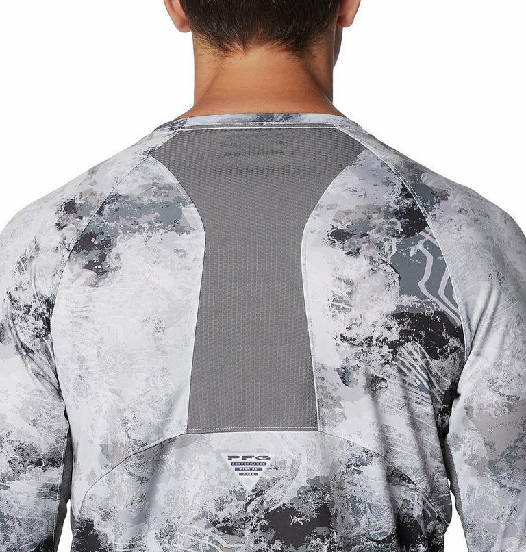 Men's Super Terminal Tackle Vent Sun Protective Long Sleeve T-Shirt, Color: Cool Grey Deepwaters Camo, image 5