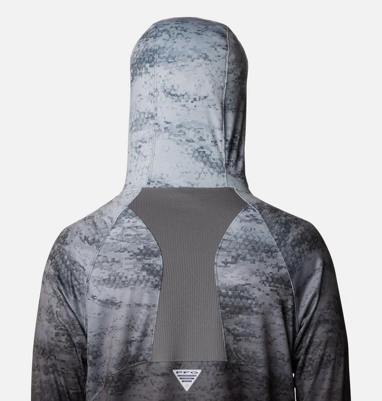 PFG Super Terminal Tackle belüfteter Hoodie für Männer, Color: Black PFG Camo Gradient, image 5
