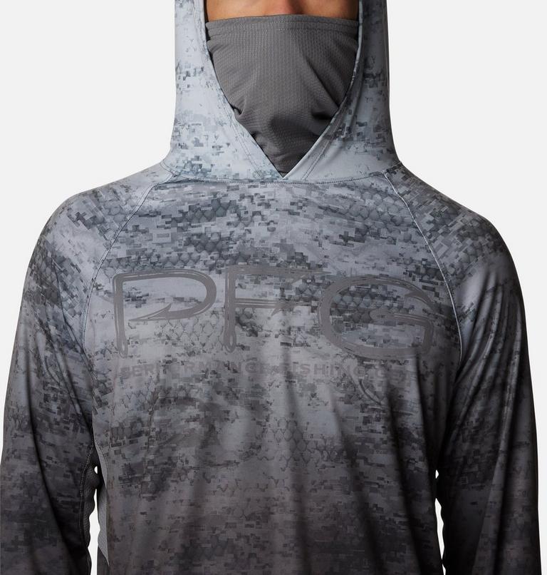 PFG Super Terminal Tackle belüfteter Hoodie für Männer, Color: Black PFG Camo Gradient, image 6