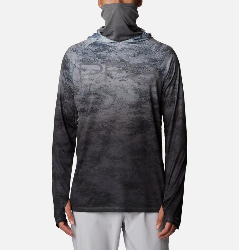 PFG Super Terminal Tackle belüfteter Hoodie für Männer, Color: Black PFG Camo Gradient, image 7