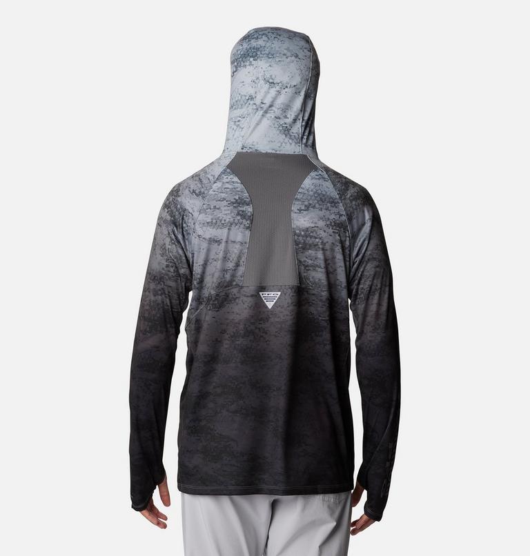 PFG Super Terminal Tackle belüfteter Hoodie für Männer, Color: Black PFG Camo Gradient, image 2