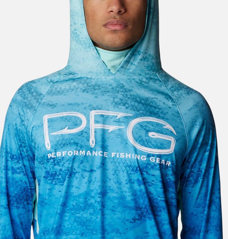 Super Terminal Tackle Vent Hoodie | 499 | XS, Color: Gulf Stream PFG Camo Gradient, image 4