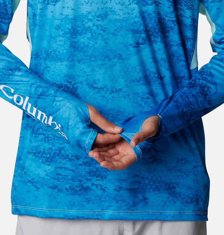 Super Terminal Tackle Vent Hoodie | 499 | XS, Color: Gulf Stream PFG Camo Gradient, image 7