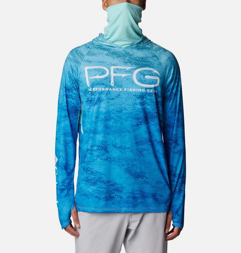 Super Terminal Tackle Vent Hoodie | 499 | XS, Color: Gulf Stream PFG Camo Gradient, image 8