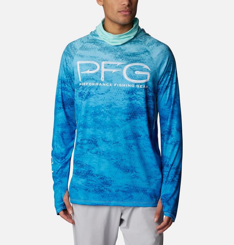 Super Terminal Tackle Vent Hoodie | 499 | XS, Color: Gulf Stream PFG Camo Gradient, image 1