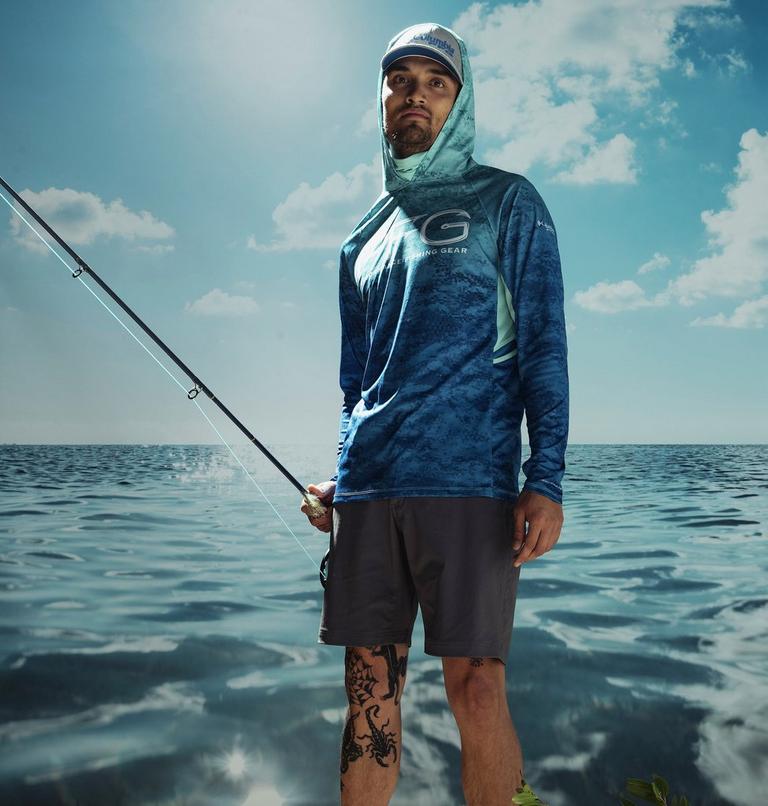 Super Terminal Tackle Vent Hoodie | 499 | XS, Color: Gulf Stream PFG Camo Gradient, image 9