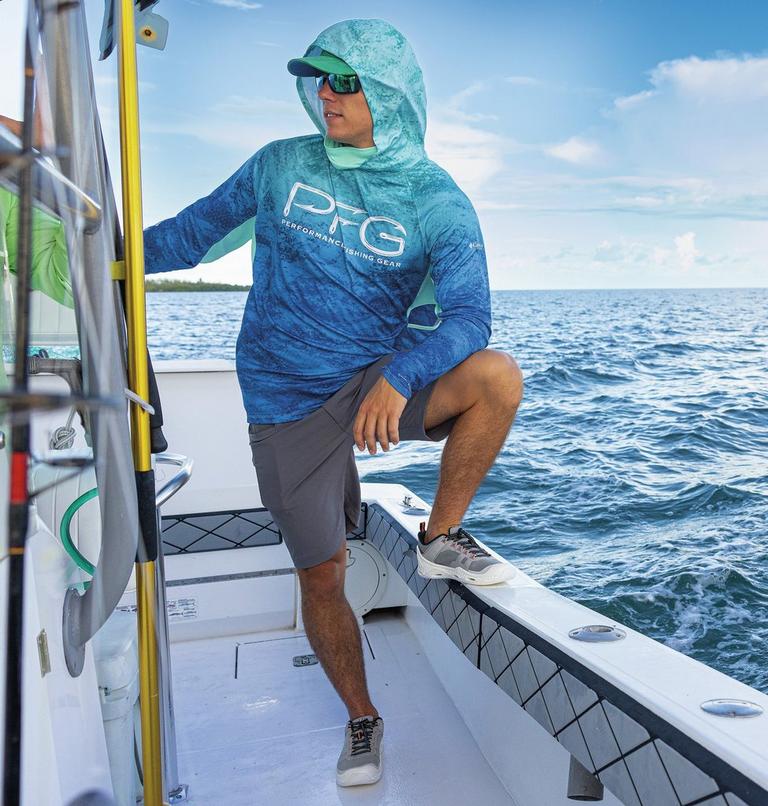 Super Terminal Tackle Vent Hoodie | 499 | XS, Color: Gulf Stream PFG Camo Gradient, image 11