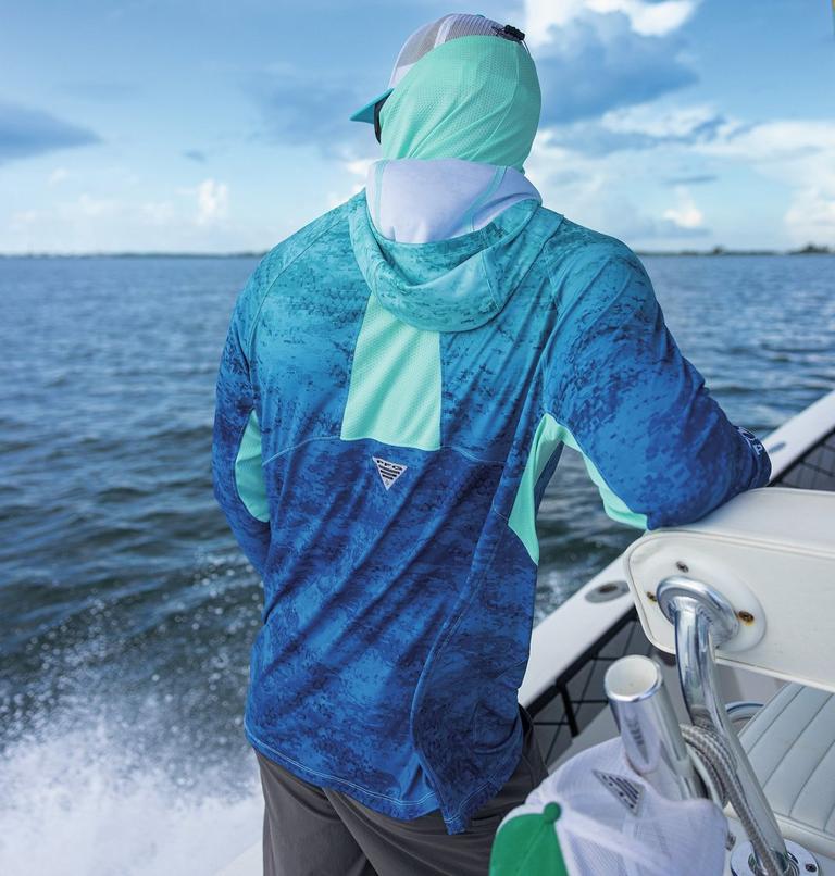 Super Terminal Tackle Vent Hoodie | 499 | XS, Color: Gulf Stream PFG Camo Gradient, image 12