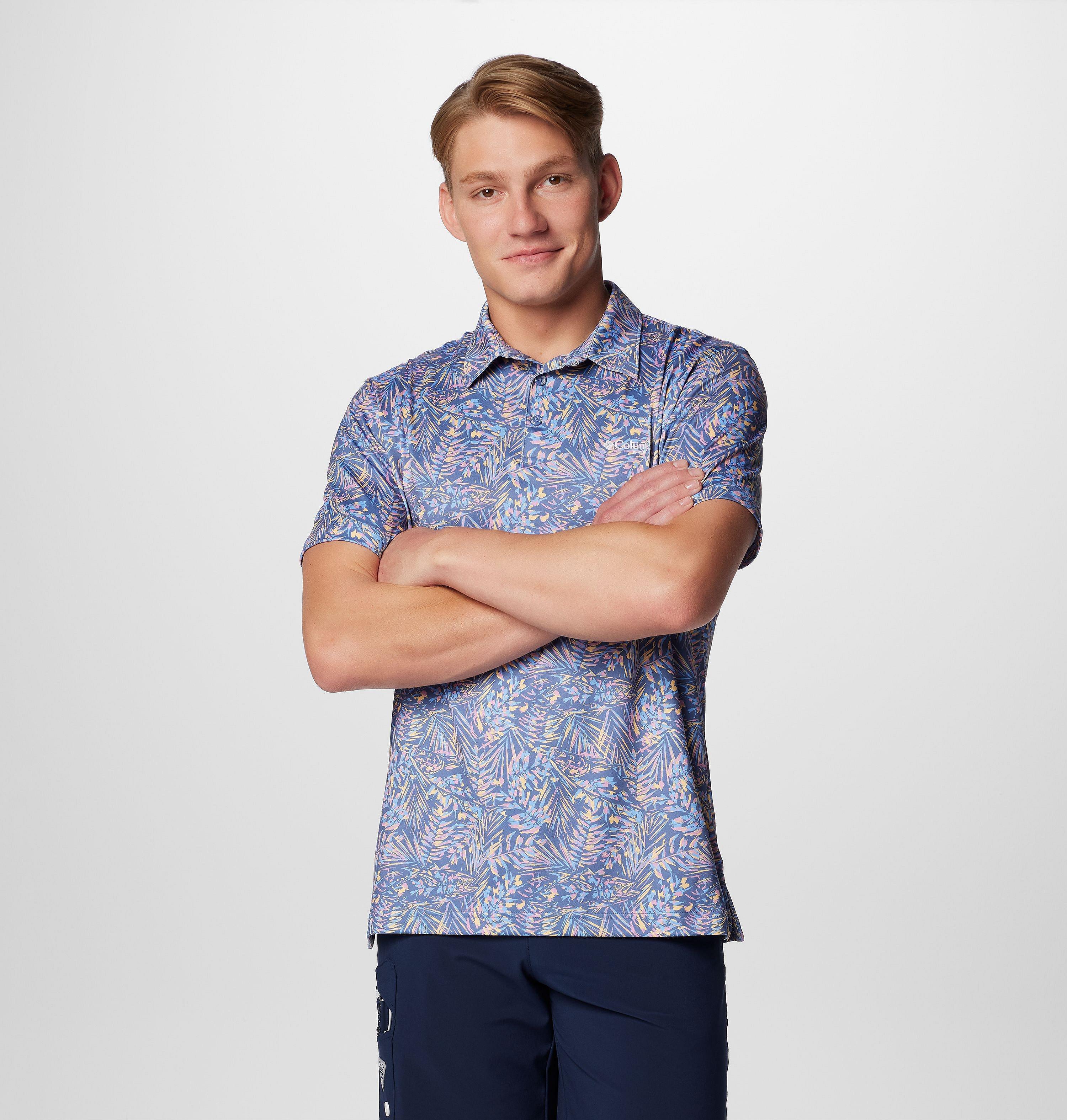 Men's PFG Super Slack Tide Stretch Polo 7