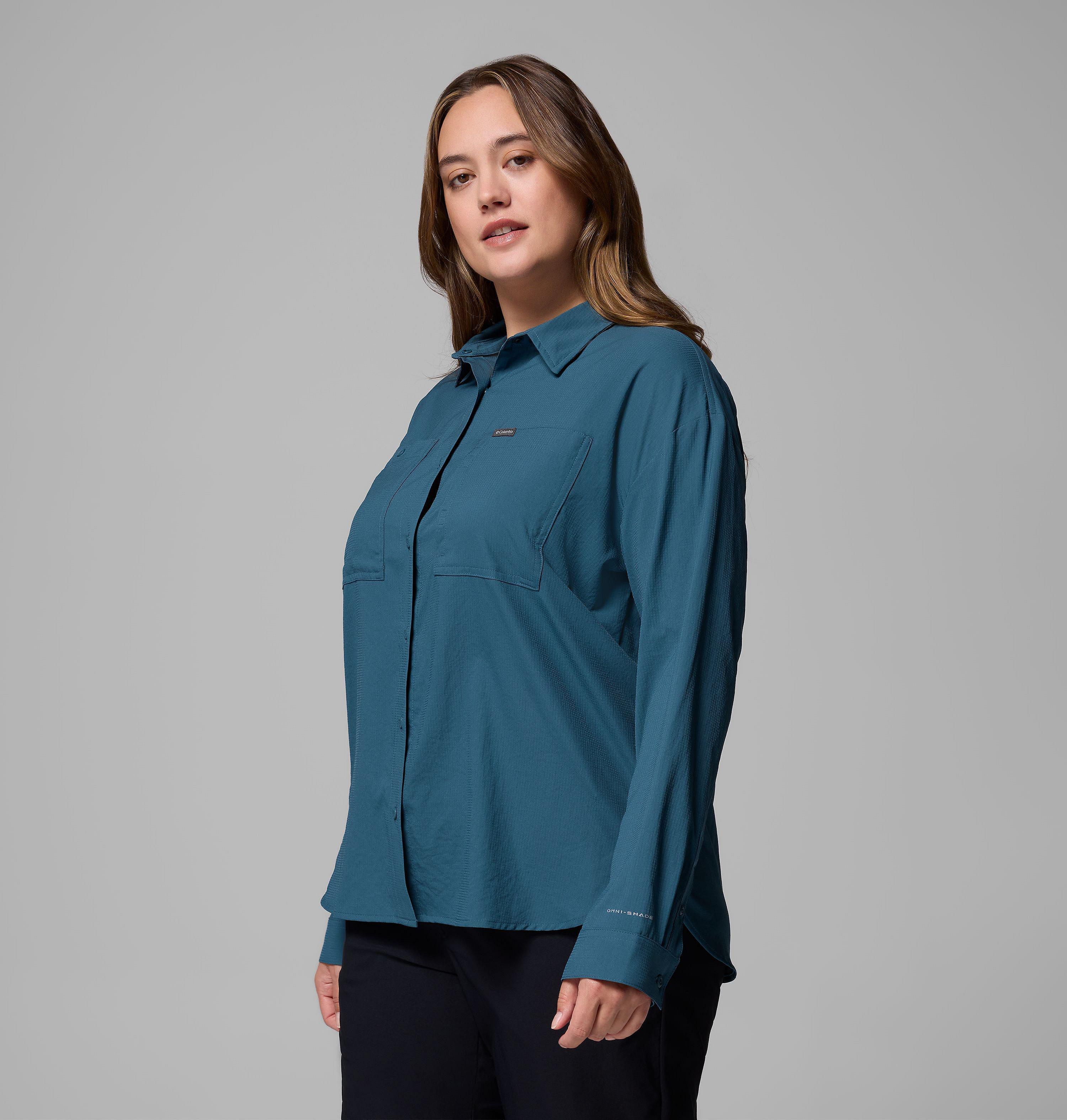 Women's Silver Ridge™ Utility Long Sleeve Shirt - Plus Size - thumbnail 4