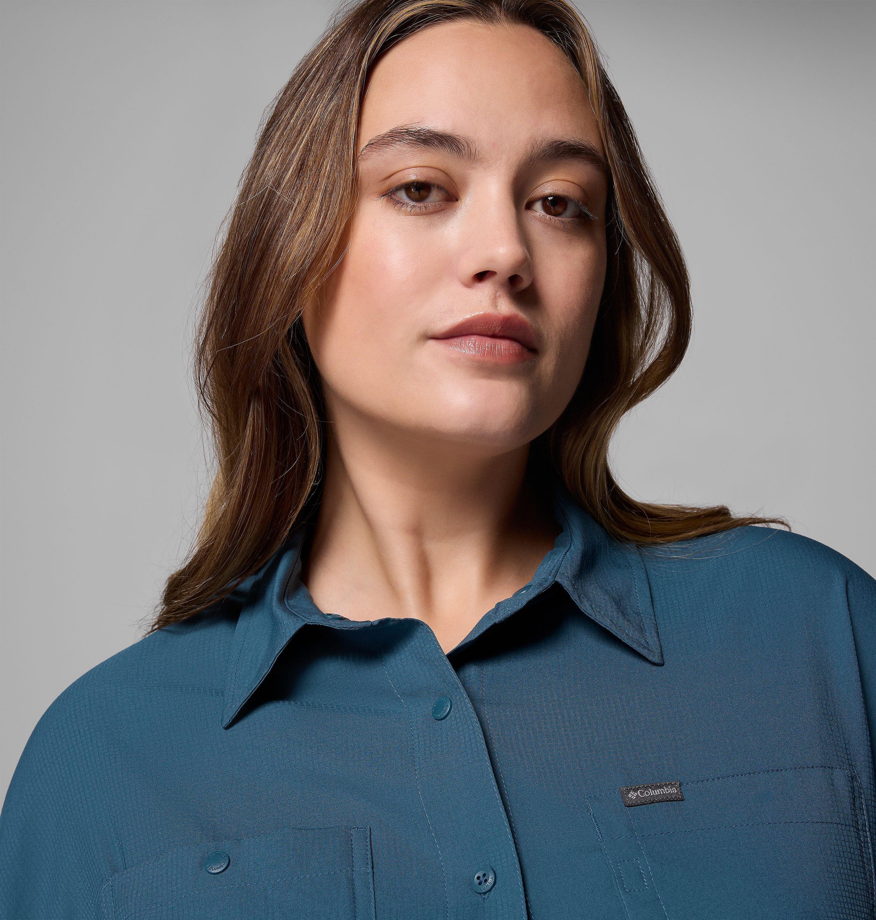 Women's Silver Ridge™ Utility Long Sleeve Shirt - Plus Size - thumbnail 5