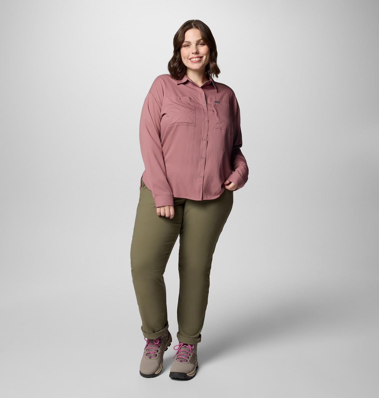 Women's Silver Ridge™ Utility Long Sleeve Shirt - Plus Size 5