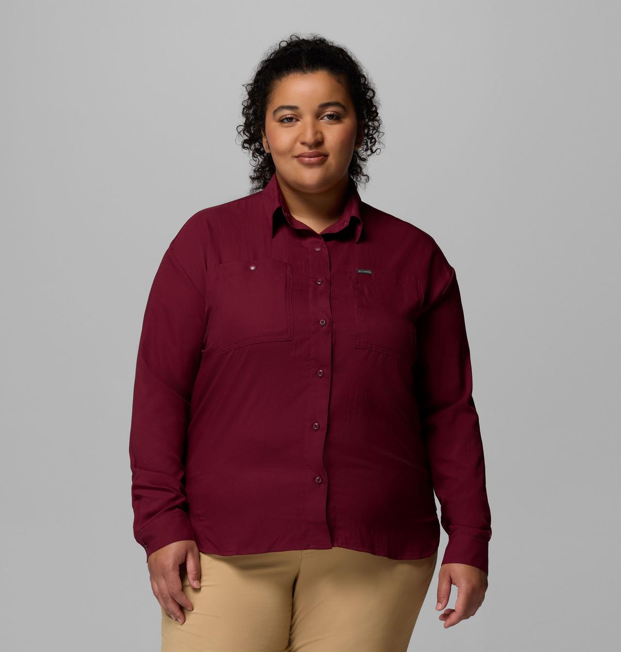 Women's Silver Ridge™ Utility Long Sleeve Shirt - Plus Size 1