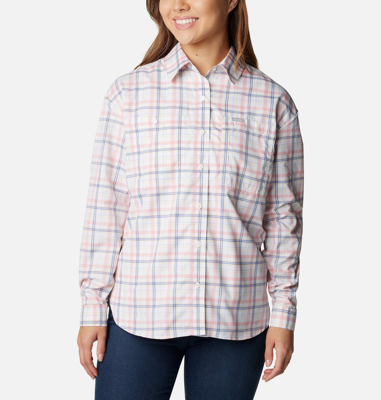 Women's Silver Ridge™ Utility Patterned Long Sleeve Shirt 1