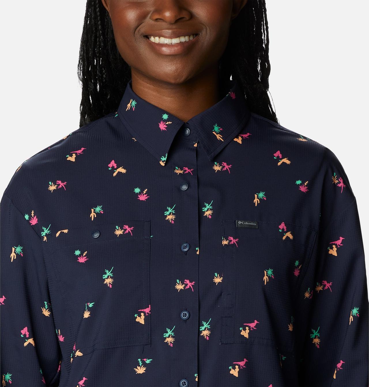 Women's Silver Ridge™ Utility Patterned Long Sleeve Shirt 4