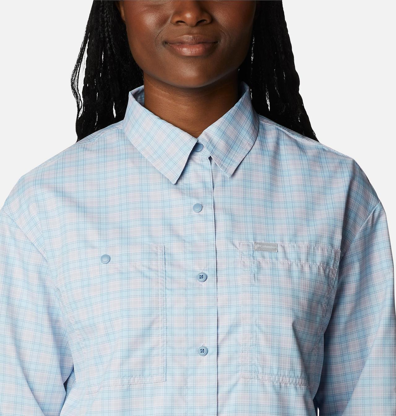 Women's Silver Ridge™ Utility Patterned Long Sleeve Shirt 4