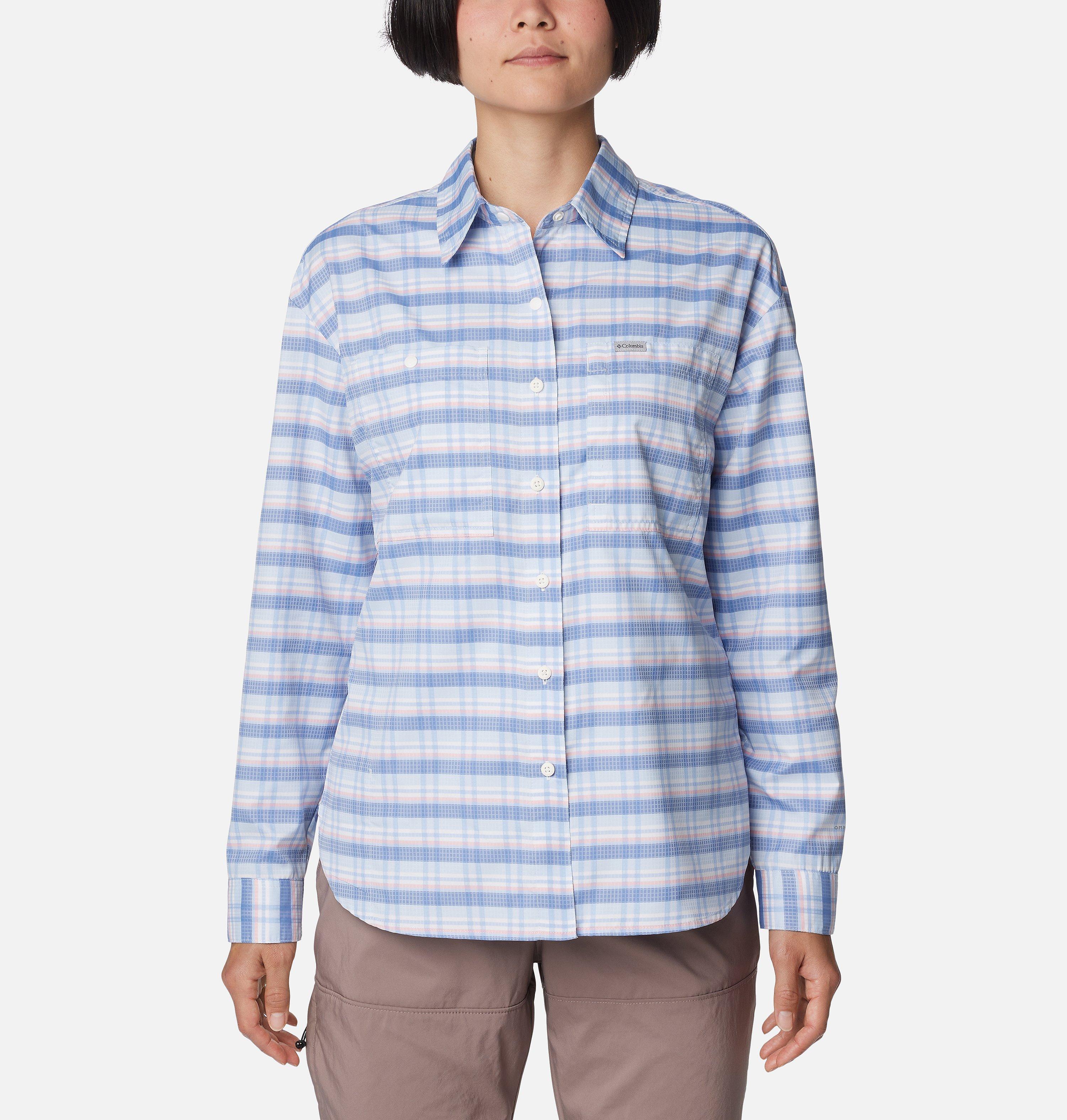 Women's Silver Ridge Utility Patterned Long Sleeve Shirt 1