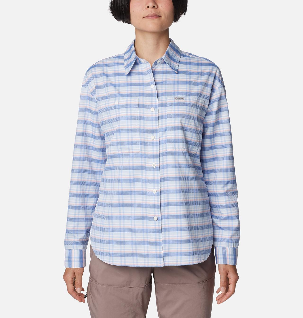Women's Silver Ridge™ Utility Patterned Long Sleeve Shirt 1