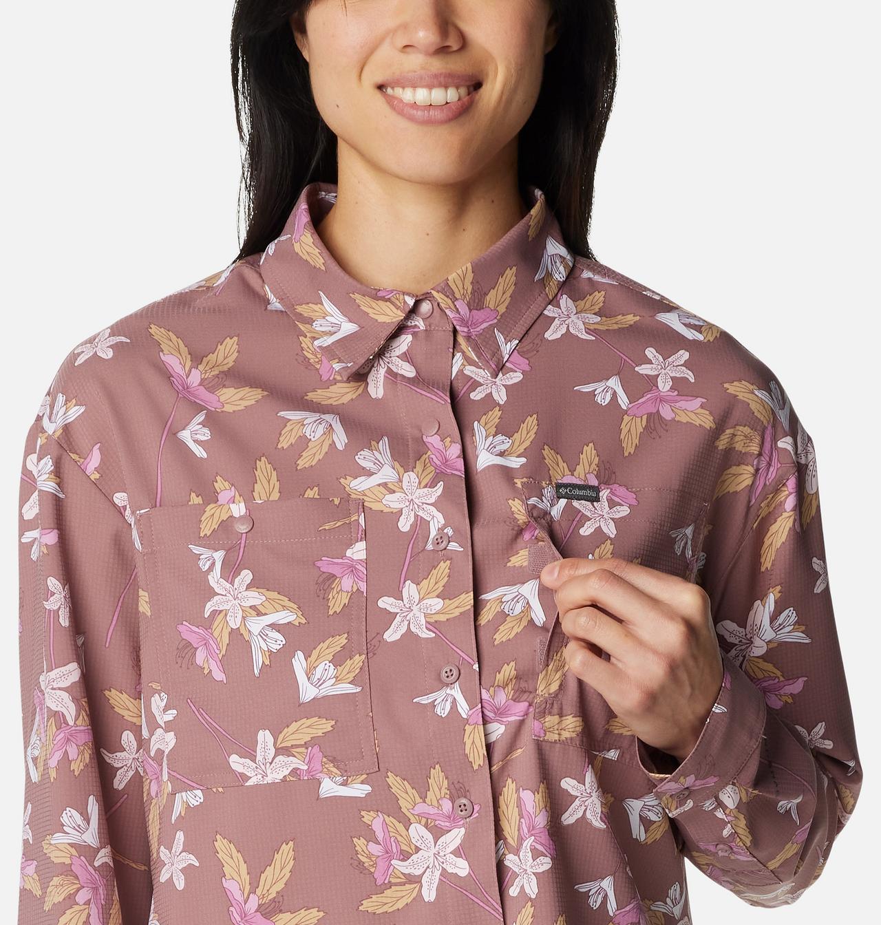 Women's Silver Ridge™ Utility Patterned Long Sleeve Shirt 4