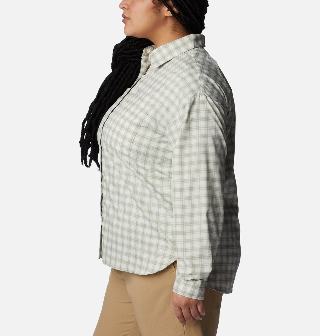 Women's Silver Ridge™ Utility Patterned Long Sleeve Shirt - Plus Size 3