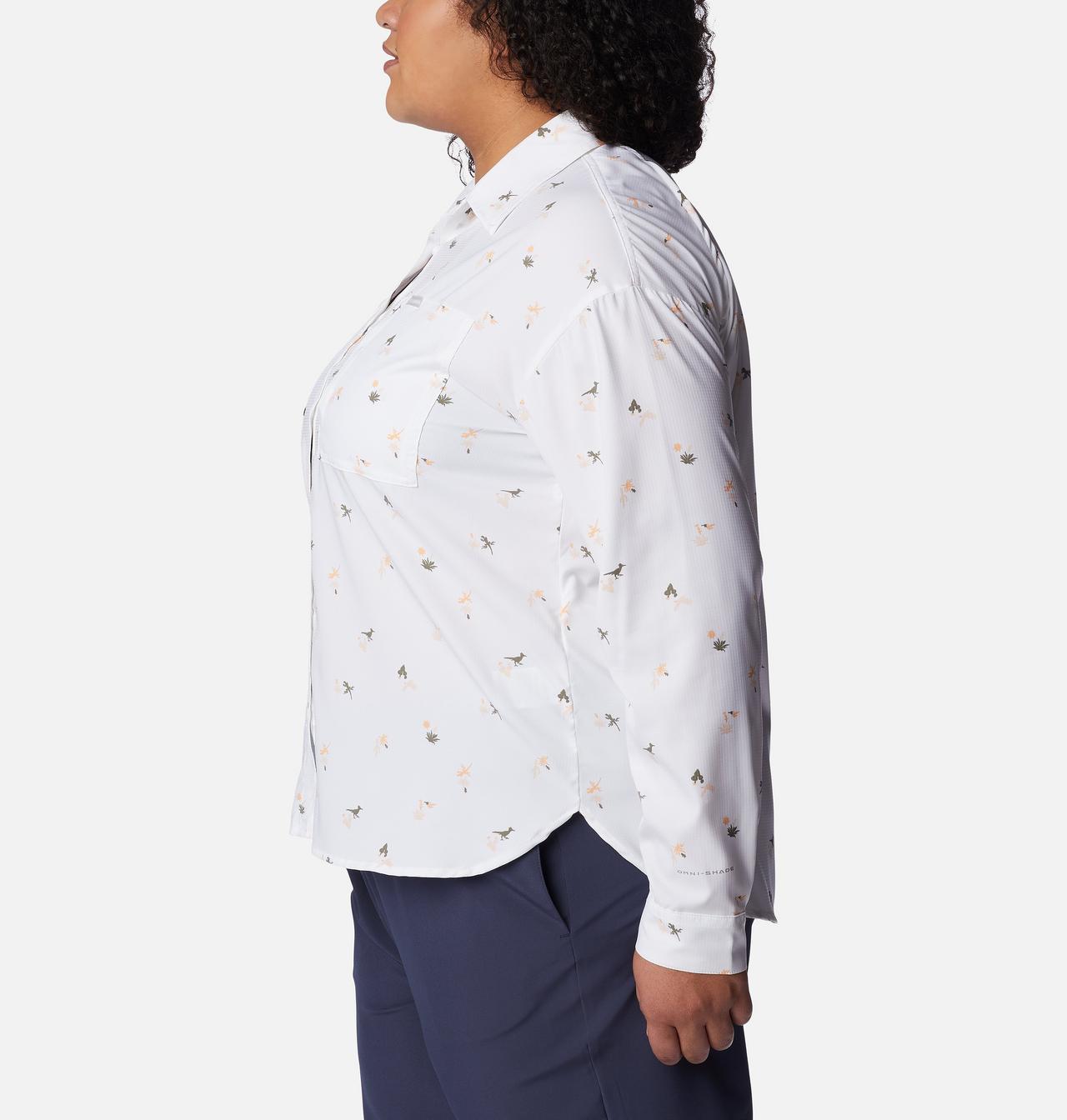 Women's Silver Ridge™ Utility Patterned Long Sleeve Shirt - Plus Size 3