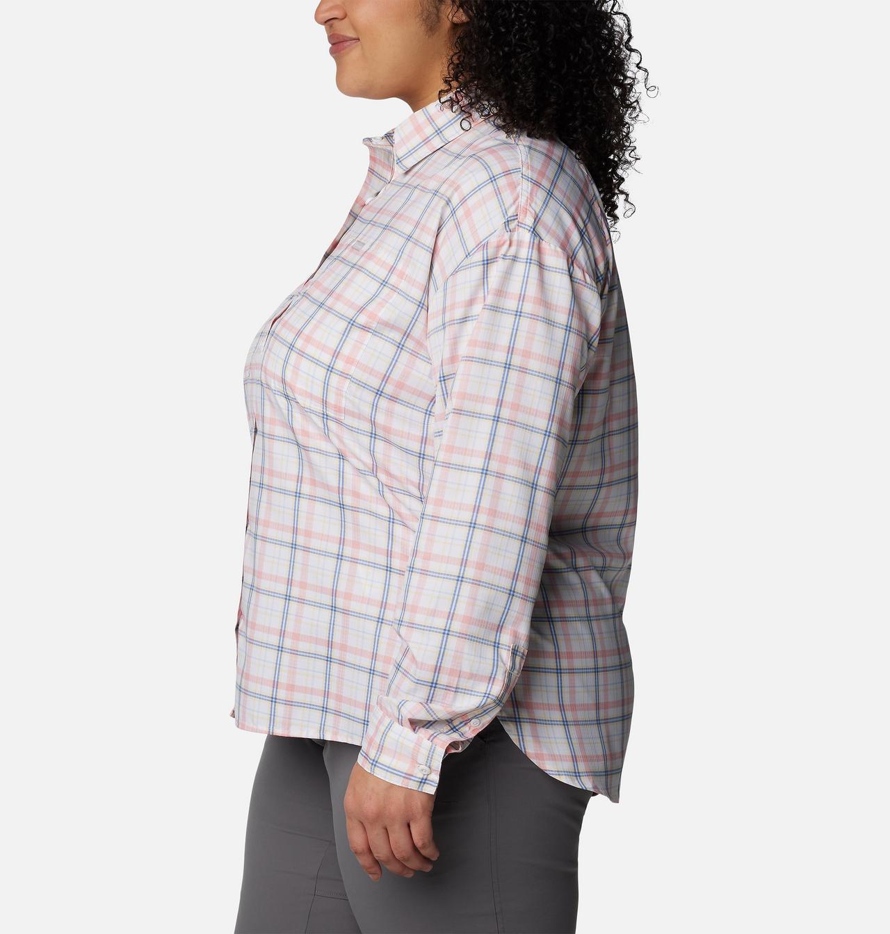 Women's Silver Ridge™ Utility Patterned Long Sleeve Shirt - Plus Size 3