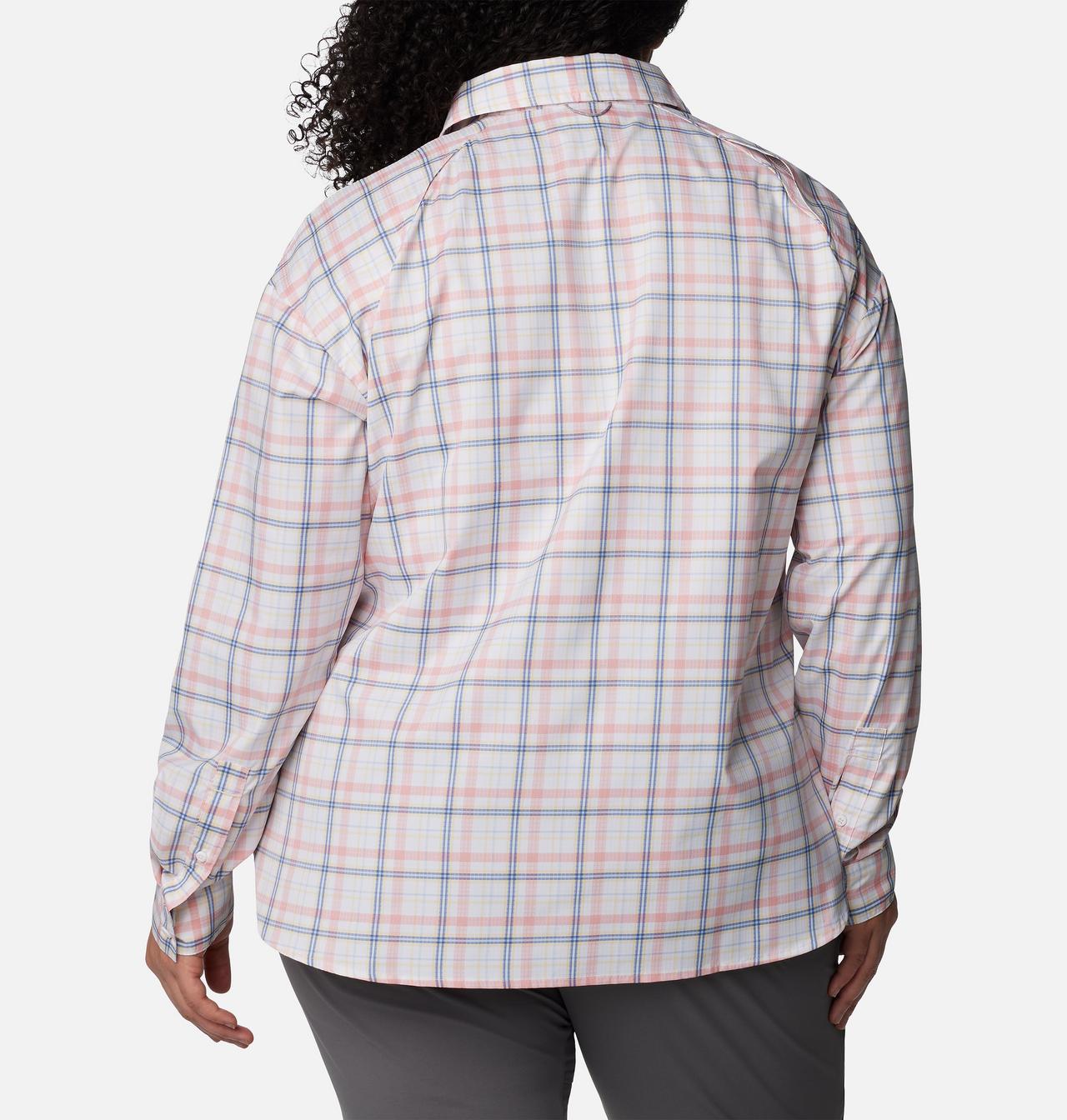 Women's Silver Ridge™ Utility Patterned Long Sleeve Shirt - Plus Size 2