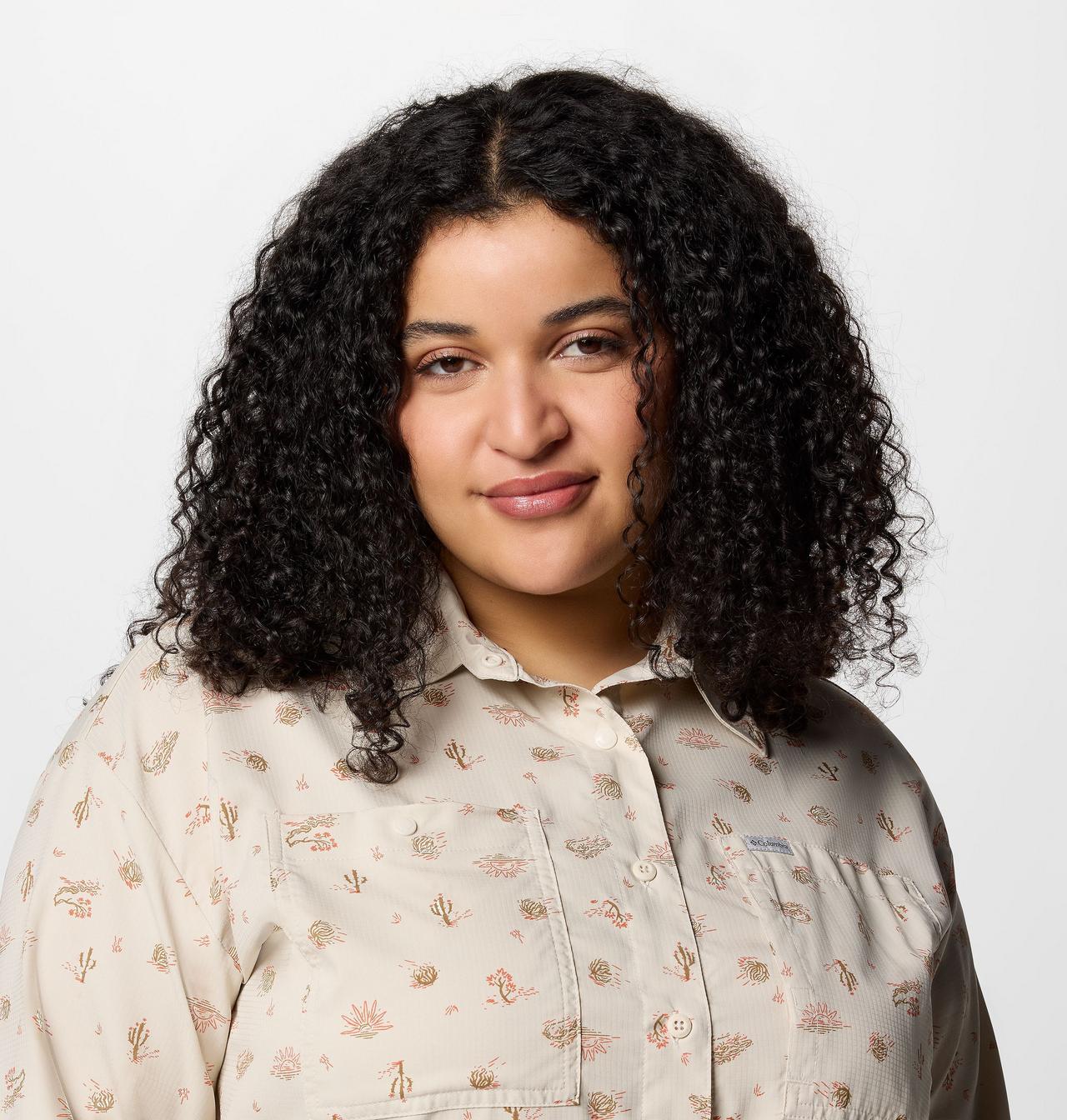 Women's Silver Ridge™ Utility Patterned Long Sleeve Shirt - Plus Size 4