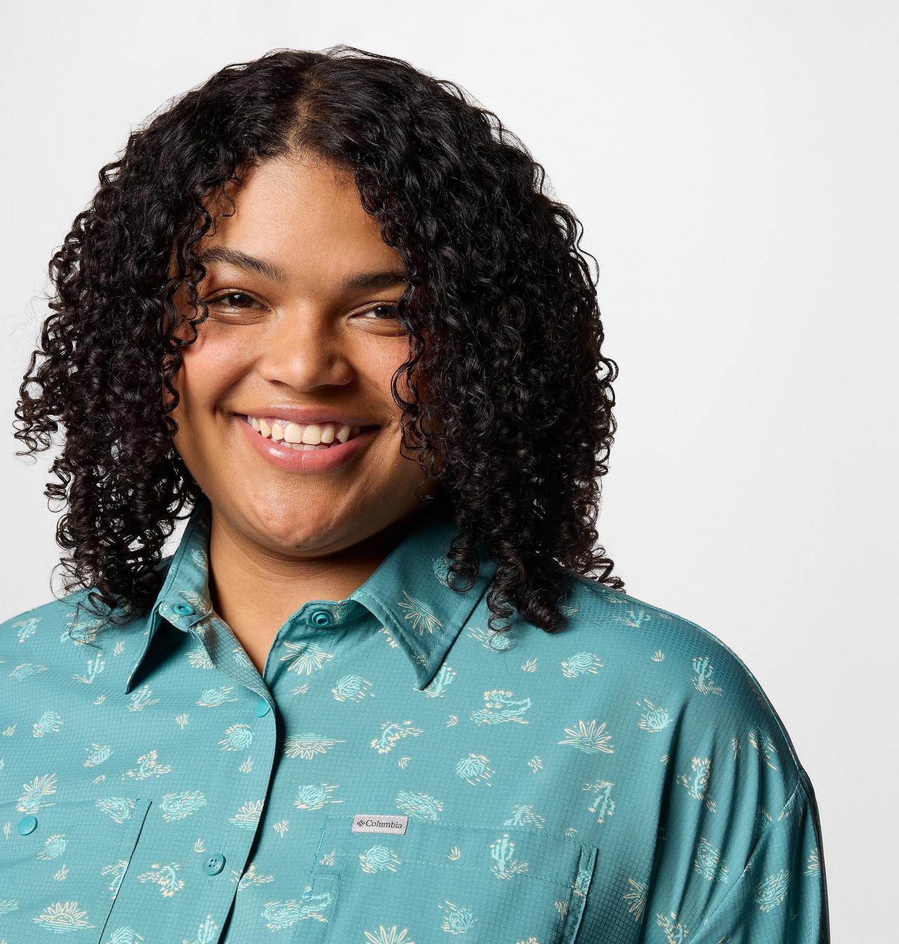 Women's Silver Ridge™ Utility Patterned Long Sleeve Shirt - Plus Size 4