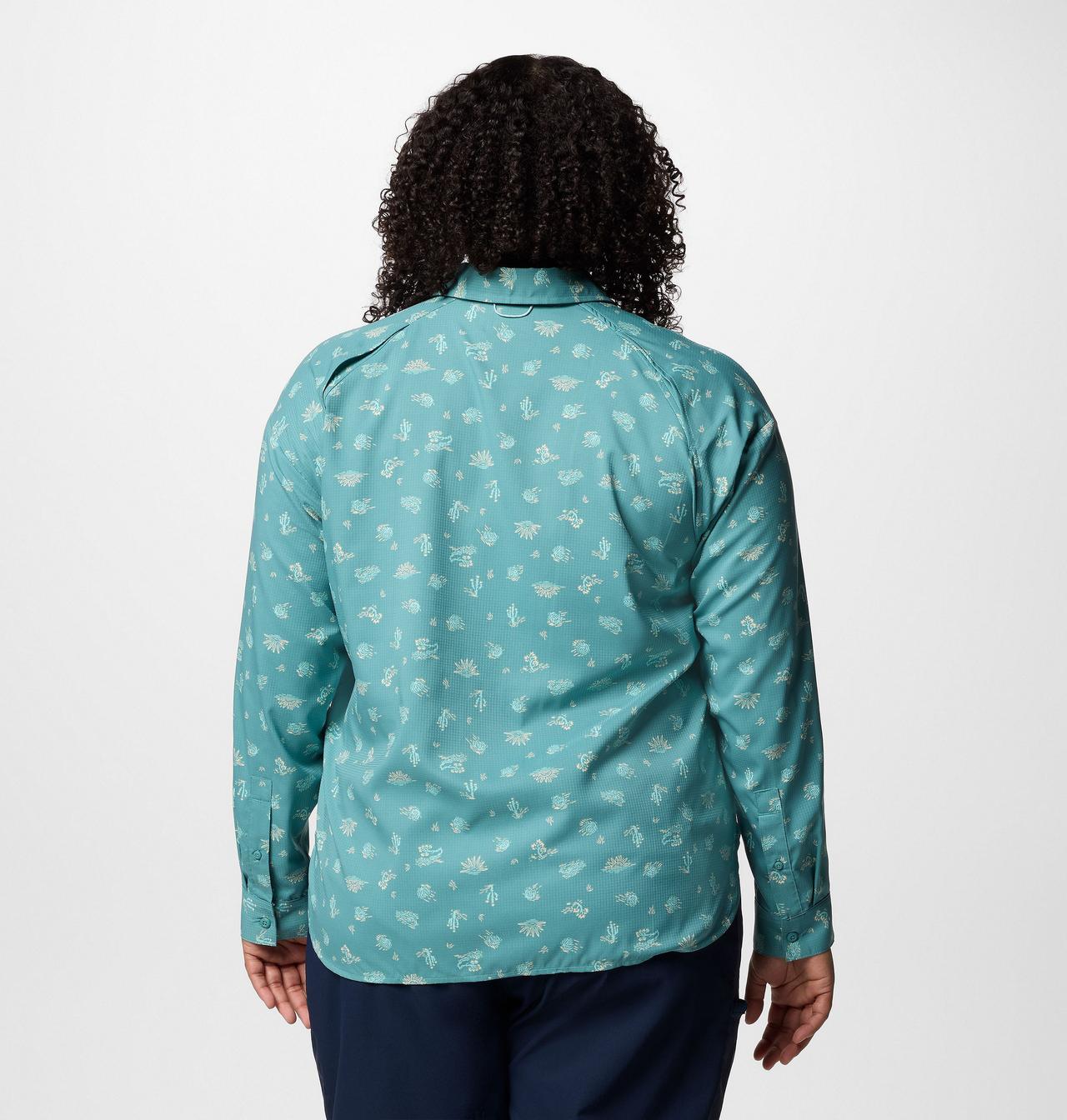 Women's Silver Ridge™ Utility Patterned Long Sleeve Shirt - Plus Size 2